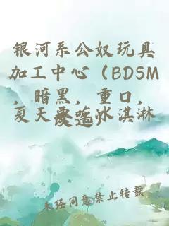 银河系公奴玩具加工中心（BDSM，暗黑，重口，改造）