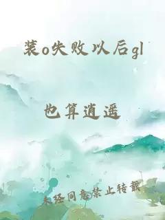 装o失败以后gl